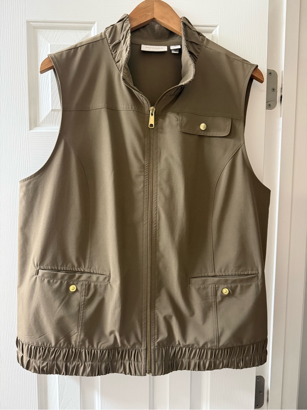 Chico's Weekends Microfiber Elastic Waist Utility Vest XL